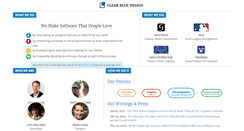 Desktop Screenshot of clearbluedesign.com
